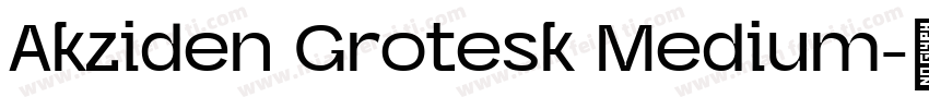 Akziden Grotesk Medium字体转换